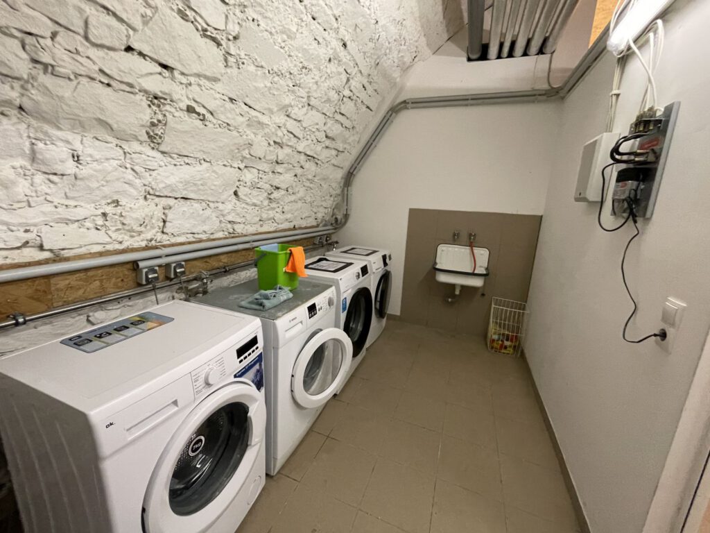 Waschmaschinen in den Apartments